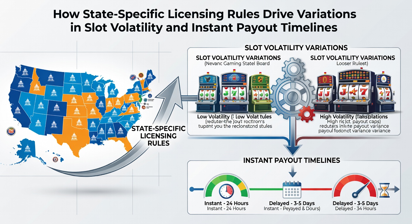 Dashboard view of mobile casino payout processing with state-by-state timeline comparisons