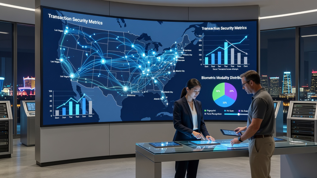 Biometric scanners integrated into casino transaction terminals across state lines