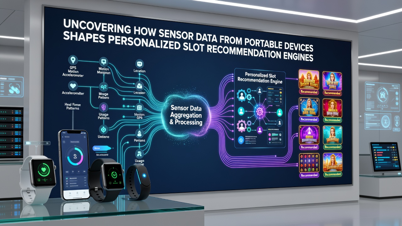 Data processing flow from mobile sensors to personalized slot suggestions